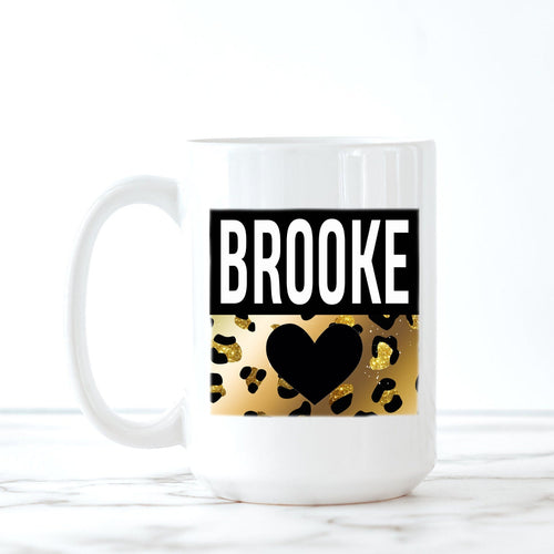 Hot Mom, Leopard Print, Coffee Mug, New Mom Gift, Mom Birthday Gift, Mothers Day Gift,