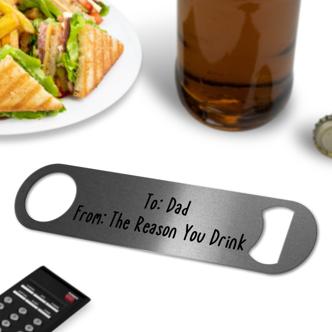 Surviving Fatherhood, Bottle Opener, Beer Gift, New Dad Gift, Dad Birthday Gift,