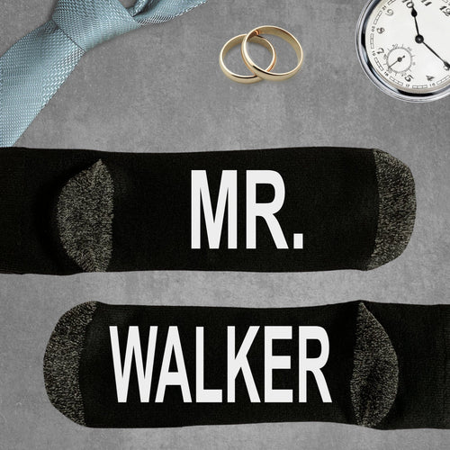 Wedding Socks, Novelty Socks, Groom Gift, Personalized Wedding Gift,