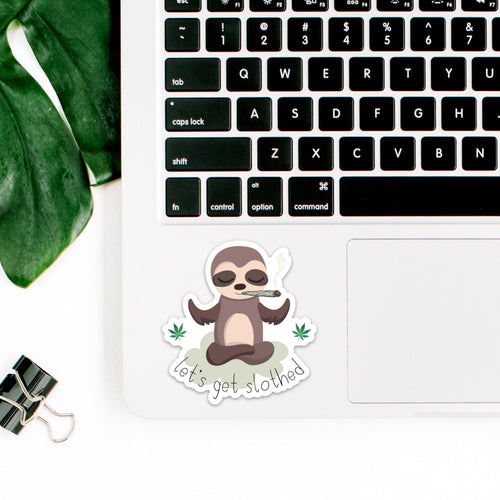 Sloth, Laptop Stickers, Stoner Gifts, Best Friend Birthday Gifts