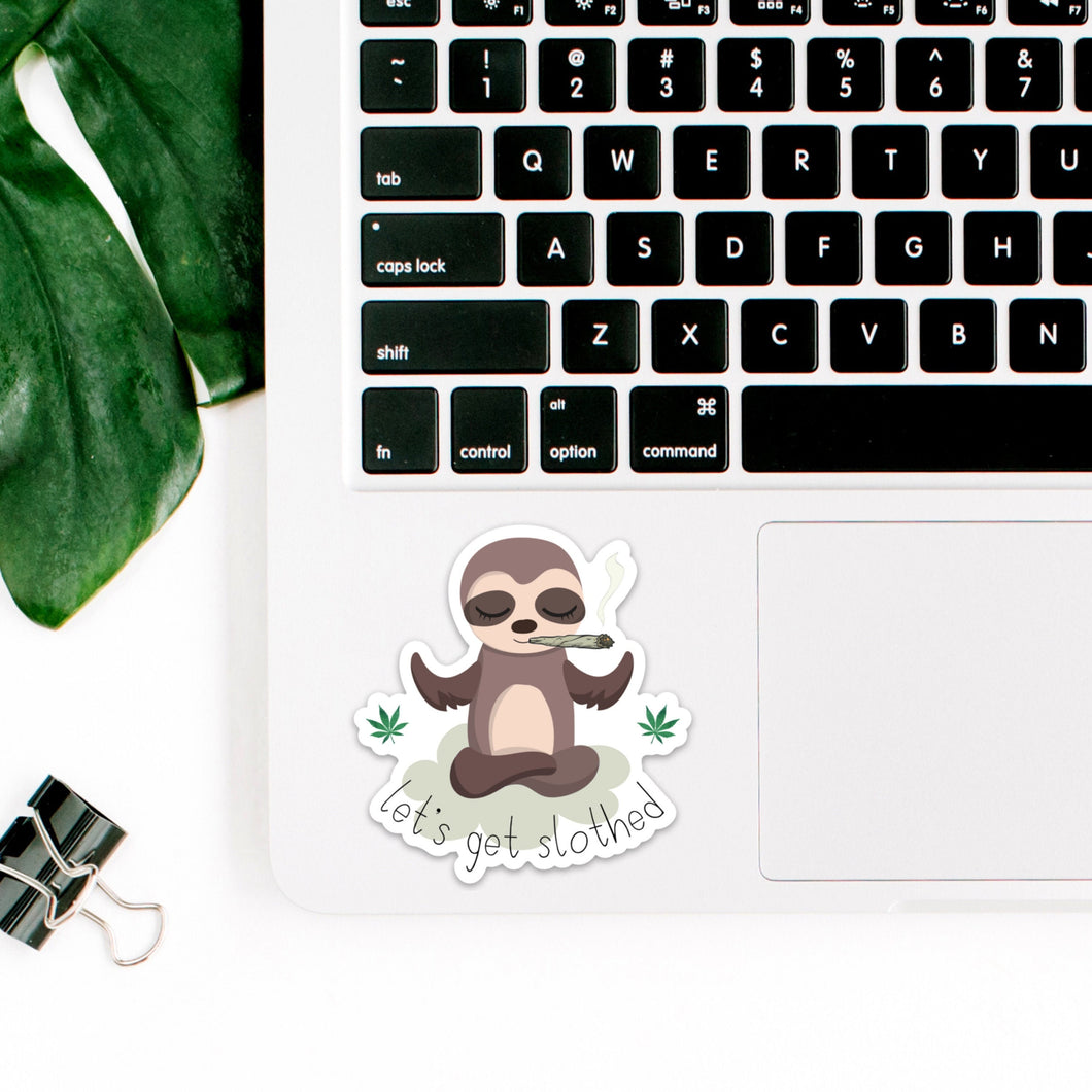 Sloth, Laptop Stickers, Stoner Gifts, Best Friend Birthday Gifts