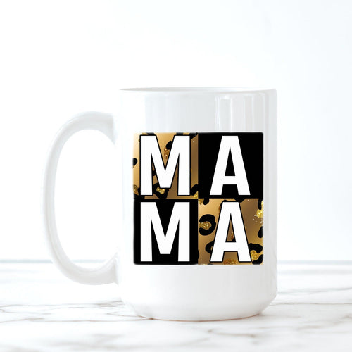 Hot Mom, Leopard Print, Coffee Mug, New Mom Gift, Mom Birthday Gift, Mothers Day Gift,