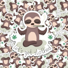 Load image into Gallery viewer, Sloth, Laptop Stickers, Stoner Gifts, Best Friend Birthday Gifts
