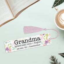 Load image into Gallery viewer, Custom Bookmark, Gift for Book Lover, Personalized Gifts for Women, Grandma Gift, Mothers Day Gift,
