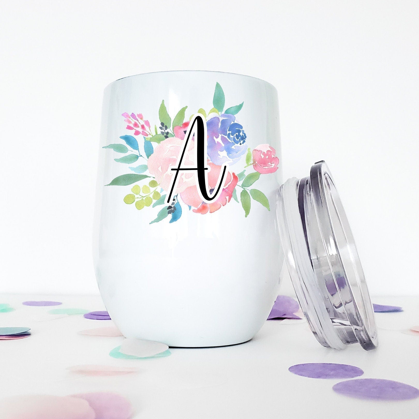 Initial Wine Tumbler