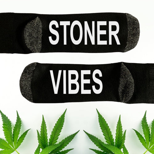 Smoke Weed, Stoner Vibes, Stoner Chick, Novelty Word Socks, Funny Unisex Socks, Marijuana, 420 Gift, Stoner Gift, Stoner Girl, Weed Gifts