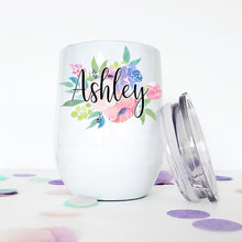 Load image into Gallery viewer, Personalized Wine Tumbler, Custom Wine Glass, Best Friend Gifts, 21st Birthday Gift for Her,
