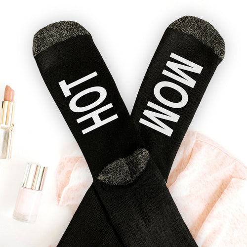 Personalized Socks, Funny Socks, MILF, Funny Gifts, Mom Gift,