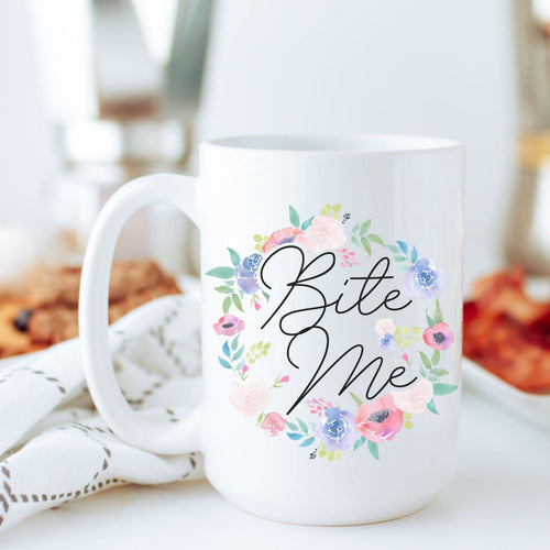 Fuck Off, Floral, Personalized Coffee Mug, Funny Mugs, Best Friend Birthday Gifts,