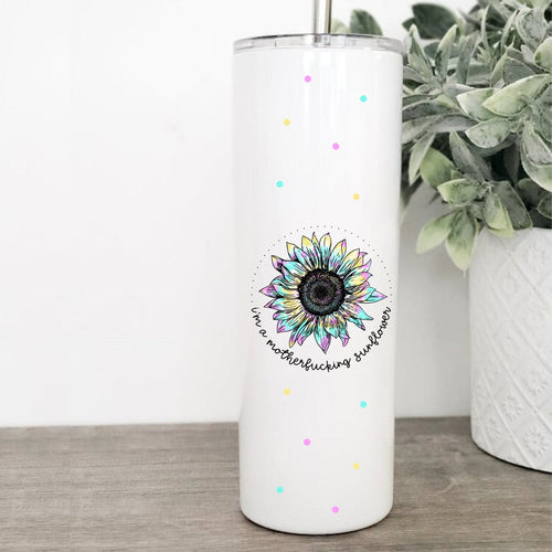 Sunflower, Tumbler with Straw, Quotes About Life, Funny Mugs, Best Friend Birthday Gifts,